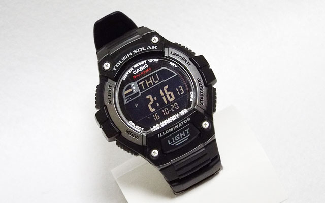 W-S220C-7Bと中身を入れ替えたカシオ腕時計W-S220-1A